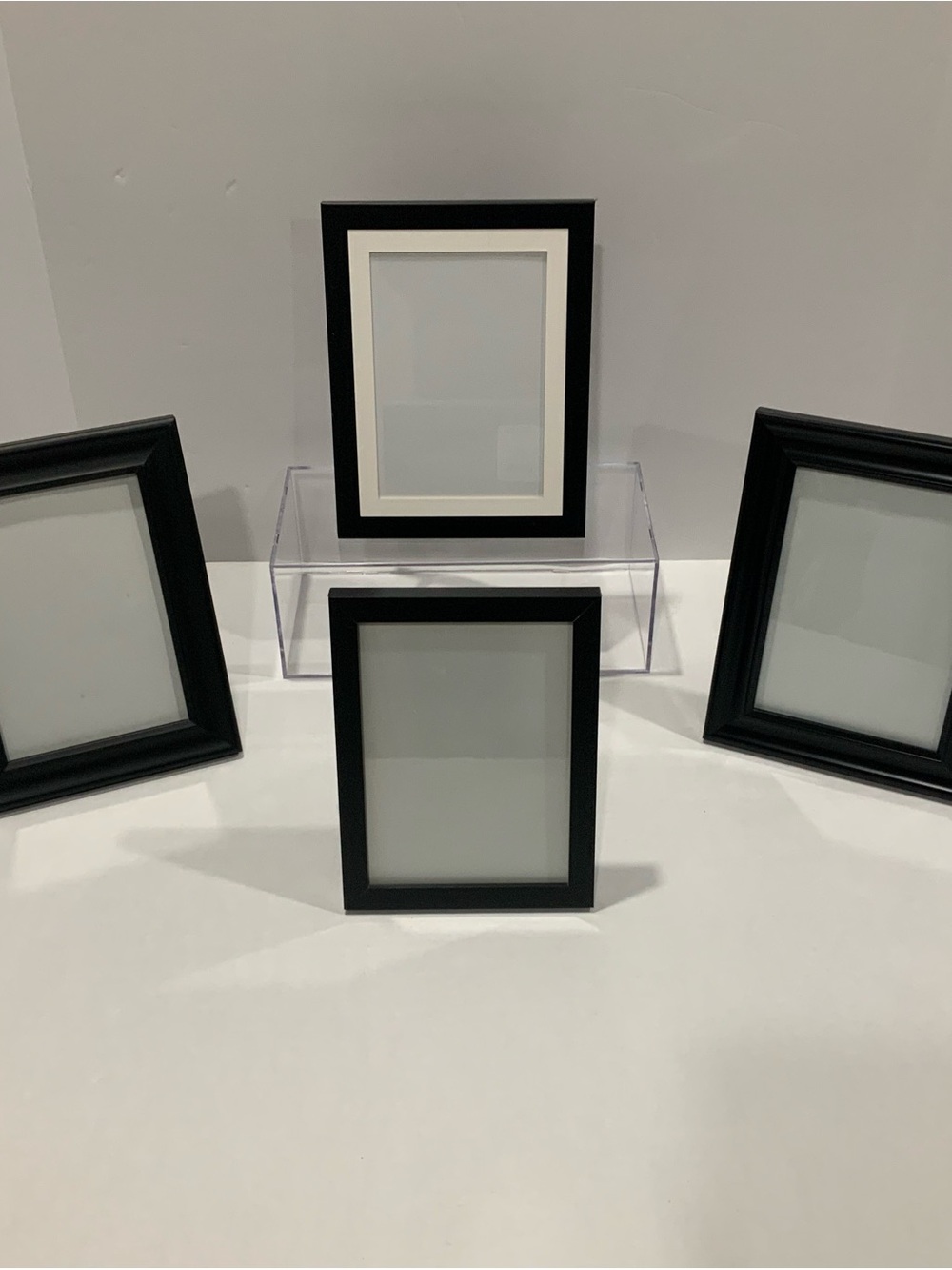 Wood Picture Frames 5X7 Black Lot of 4 Traditional Classic Tabletop Decor